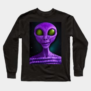 Bert the Purple Alien Long Sleeve T-Shirt